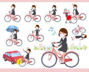 flat type mask business women_city cycle