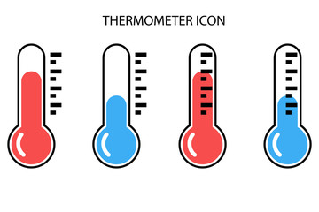 Thermometer icon, thermometer design, medical tool.