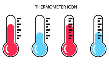 Thermometer icon, thermometer design, medical tool.