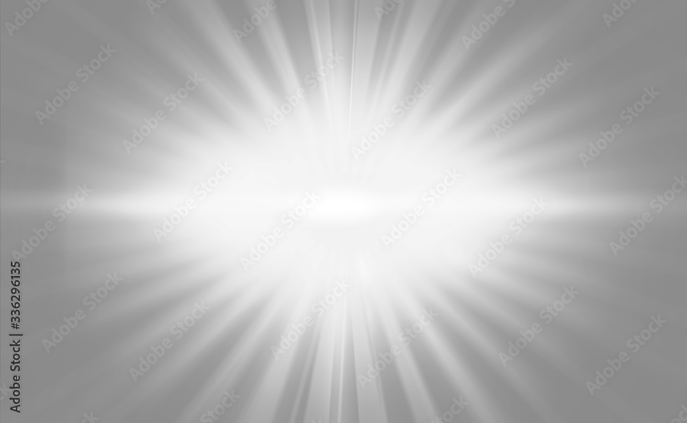 Wall mural light background with sun burst