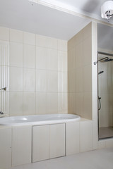 interior of hotel modern bathroom