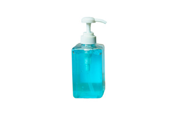 isolated hands sanitizer white background