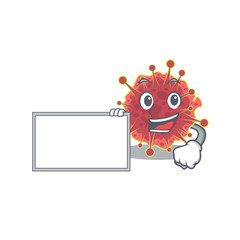 coronaviridae cartoon character design style with board