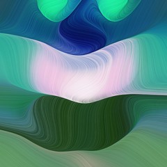 elegant beautiful square graphic with sea green, thistle and teal blue color. modern curvy waves background design