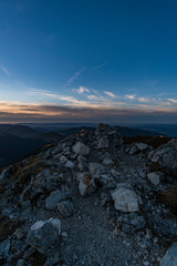 Obraz premium Aggenstein at sunset in the Tannheimer Tal