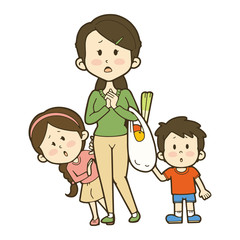 不安を感じている家族