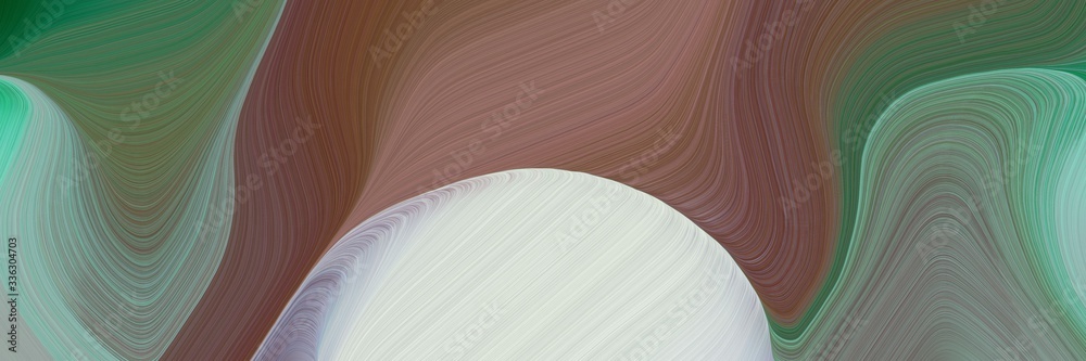 Poster decorative background graphic with smooth swirl waves background illustration with dim gray, light g