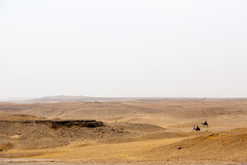 Fototapeta na wymiar View to the desert near Giza
