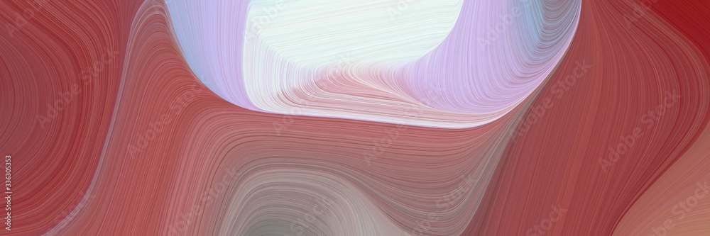 Aufkleber decorative background graphic with modern soft swirl waves background design with pastel brown, ligh