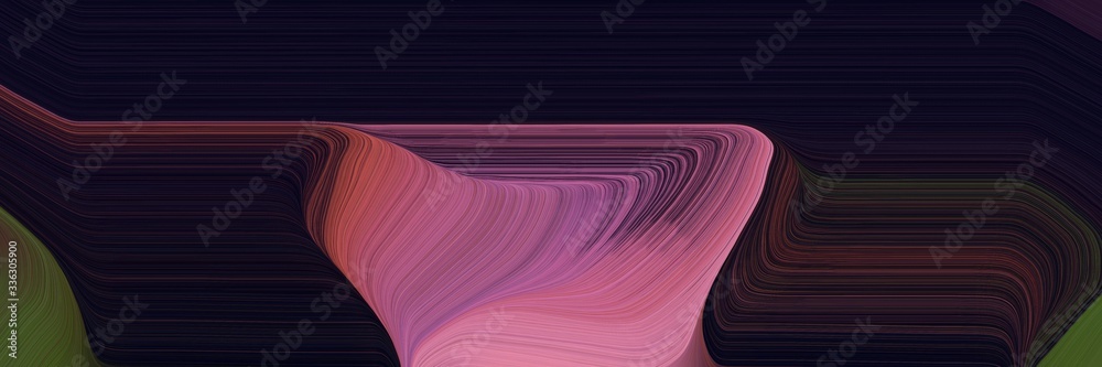 Aufkleber decorative background graphic with smooth swirl waves background design with mulberry , very dark pi