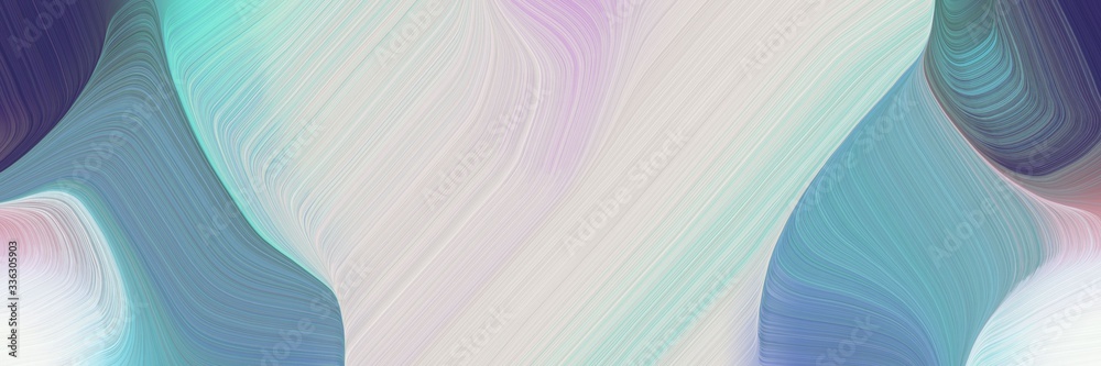 Poster decorative background graphic with modern soft curvy waves background illustration with light gray, 