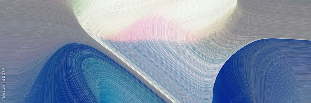 Poster decorative background graphic with modern soft swirl waves background design with light slate gray, 