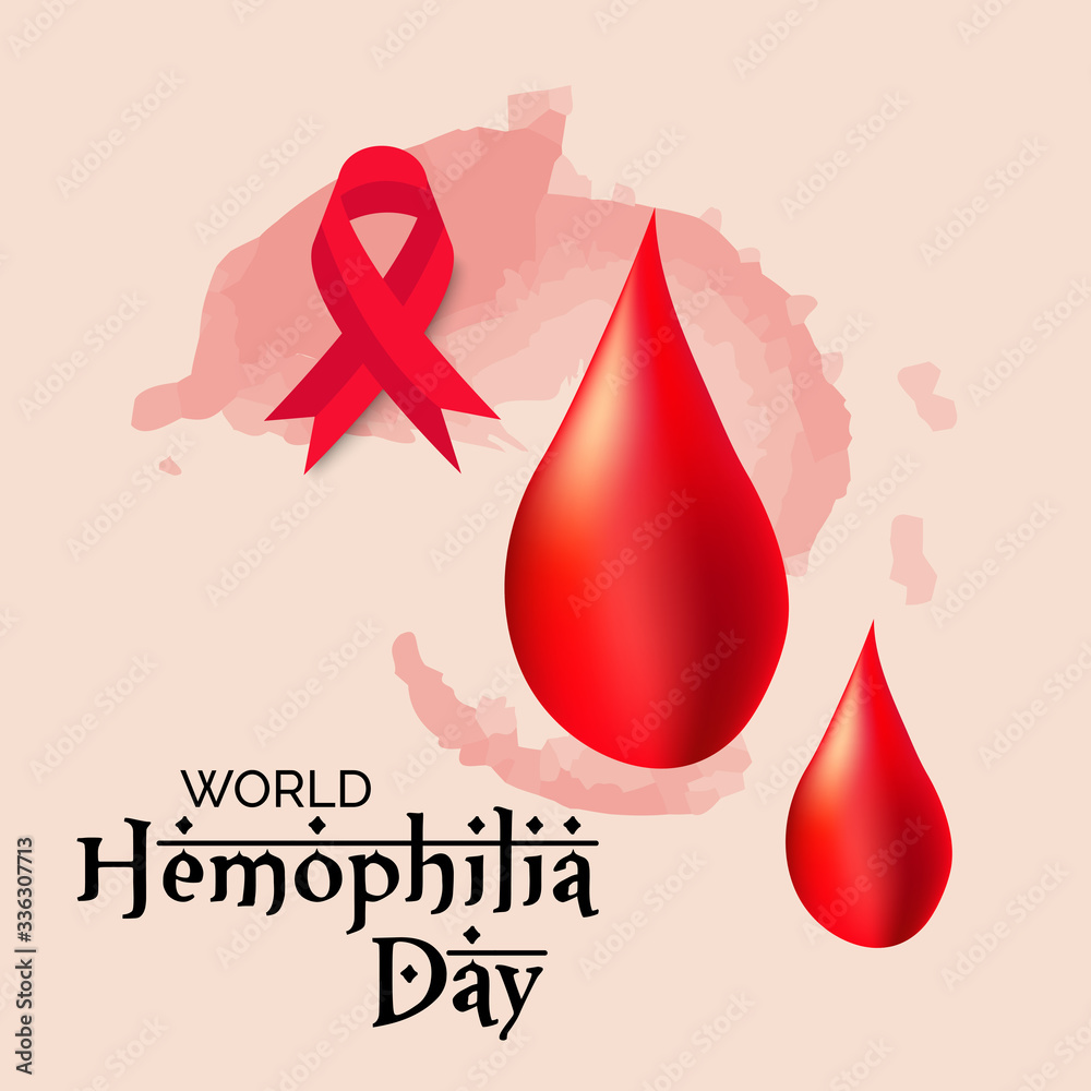 Sticker world hemophilia day