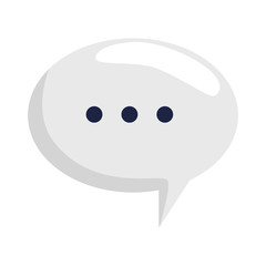 Communication bubble design, Message discussion conversation talk and technology Vector illustration