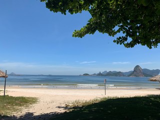 Tropical beach in Niterói.