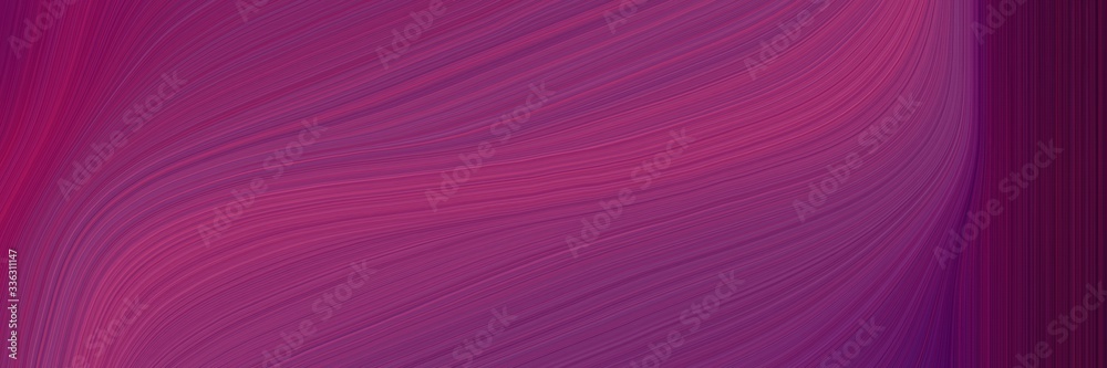 Poster elegant dynamic header with dark moderate pink, very dark violet and moderate pink colors. fluid cur