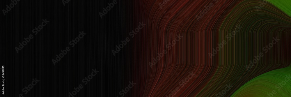 Poster elegant moving designed horizontal header with black, very dark pink and very dark green colors. flu