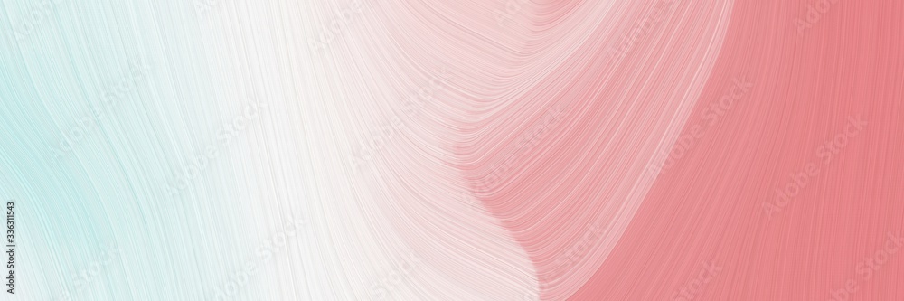 Poster elegant surreal banner with linen, lavender and light coral colors. fluid curved lines with dynamic flowing waves and curves