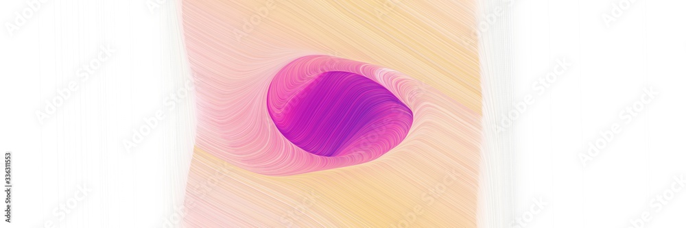 Poster elegant decorative designed horizontal header with peach puff, mulberry  and hot pink colors. fluid curved lines with dynamic flowing waves and curves