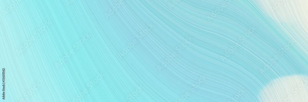 Poster elegant moving banner design with baby blue, lavender and pale turquoise colors. fluid curved lines 