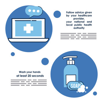 flyer with covid19 prevention recommendations
