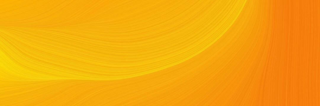 elegant colorful banner design with amber, orange and dark orange colors. fluid curved lines with dynamic flowing waves and curves