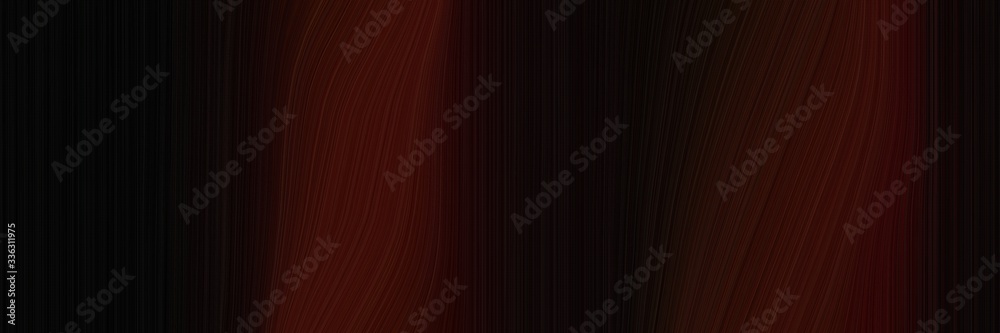 Poster elegant modern designed horizontal header with black, very dark pink and very dark red colors. fluid