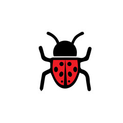 bug vector illustration icon design template