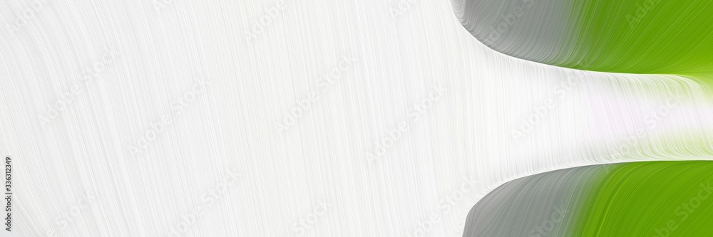 Poster elegant surreal banner with white smoke, dark green and gray gray colors. fluid curved lines with dy