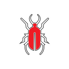 bug vector illustration icon design template