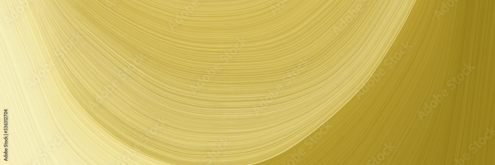 Poster elegant colorful horizontal header with dark khaki, pale golden rod and dark golden rod colors. flui