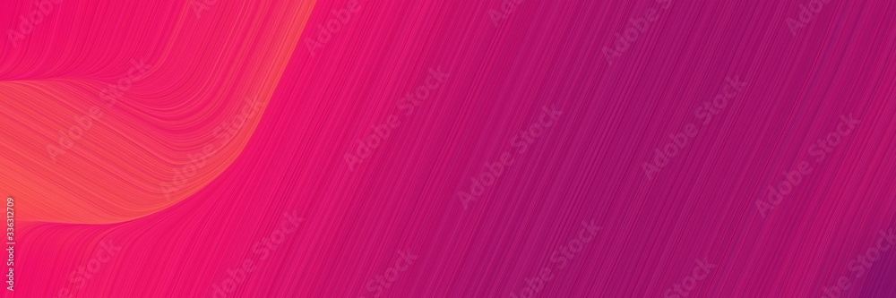 Poster elegant artistic header design with medium violet red, crimson and purple colors. fluid curved flowing waves and curves