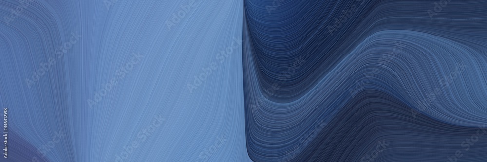 Poster elegant moving horizontal header with steel blue, dark slate gray and very dark blue colors. fluid c
