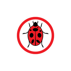 Fototapeta premium bug vector illustration icon design template
