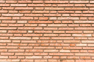 Red brick wall. Background, texture