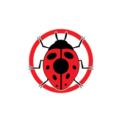 bug vector illustration icon design template