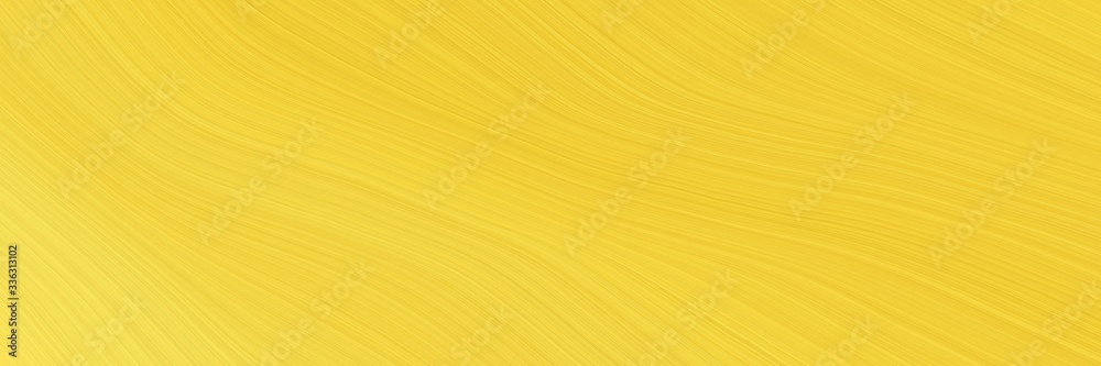 Poster elegant moving designed horizontal banner with pastel orange, khaki and golden rod colors. fluid curved lines with dynamic flowing waves and curves