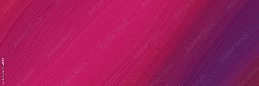 Poster elegant colorful horizontal header with moderate pink, dark moderate pink and old mauve colors. flui