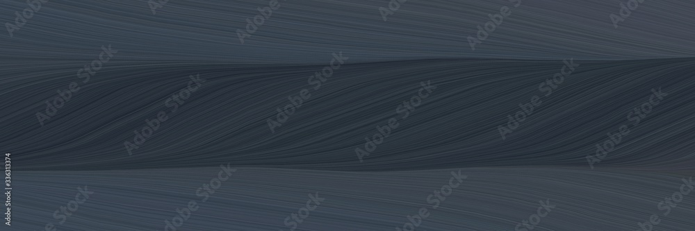 Aufkleber elegant colorful designed horizontal banner with dark slate gray and very dark blue colors. fluid cu
