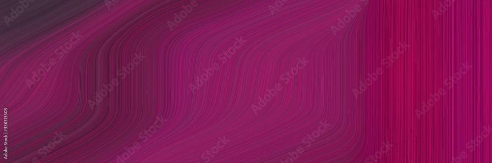 Aufkleber elegant flowing designed horizontal header with dark moderate pink, very dark magenta and old mauve 