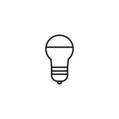 Light Bulb icon vector. Lighting Electric lamp icon. Electricity, shine symbol. Trendy Flat style for graphic design, Web site, UI. EPS10. - Vector illustration