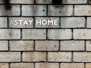 Texture Background for STAY HOME hash tag concept