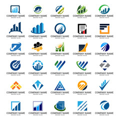 Financial Logo Collection, Financial Logo Set, Financial Logo Design