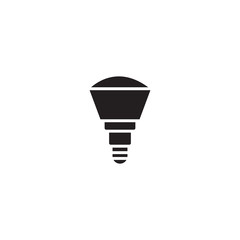 Light Bulb icon vector. Lighting Electric lamp icon. Electricity, shine symbol. Trendy Flat style for graphic design, Web site, UI. EPS10. - Vector illustration