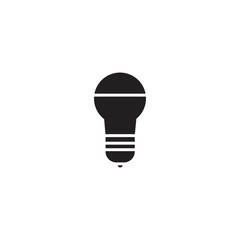 Light Bulb icon vector. Lighting Electric lamp icon. Electricity, shine symbol. Trendy Flat style for graphic design, Web site, UI. EPS10. - Vector illustration