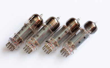 Old diode lamps of different sizes