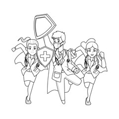 super doctors staff comic characters