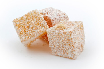 traditional Turkish delight with nuts