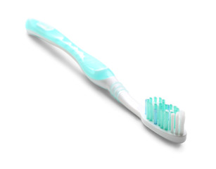 Tooth brush on white background