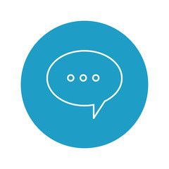 Communication bubble design, Message discussion conversation talk and technology Vector illustration